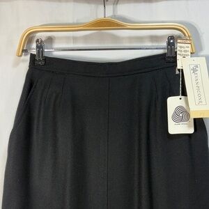 🦄 nwt vintage Evan Picone worsted wool long front vent Skirt
